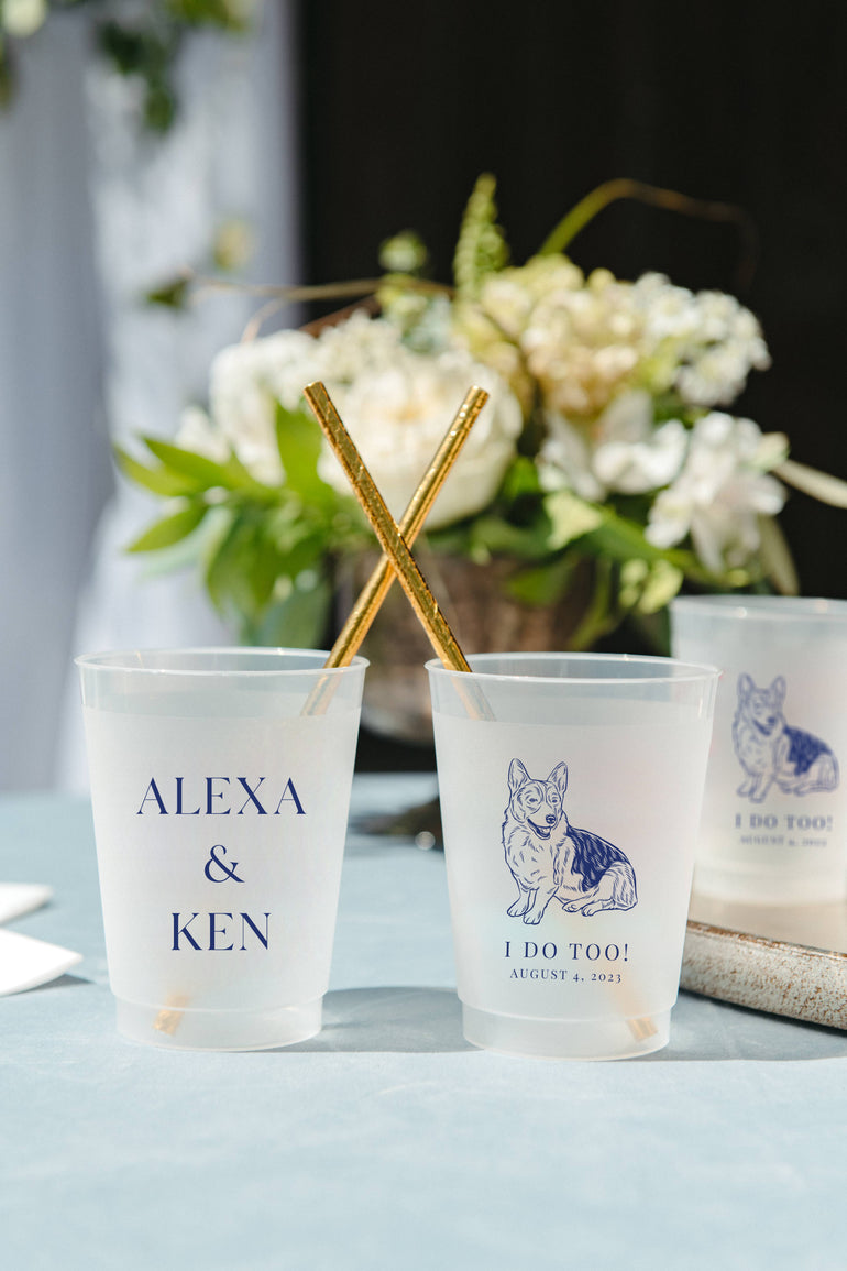 Single Color Pet Portrait Frosted Cups