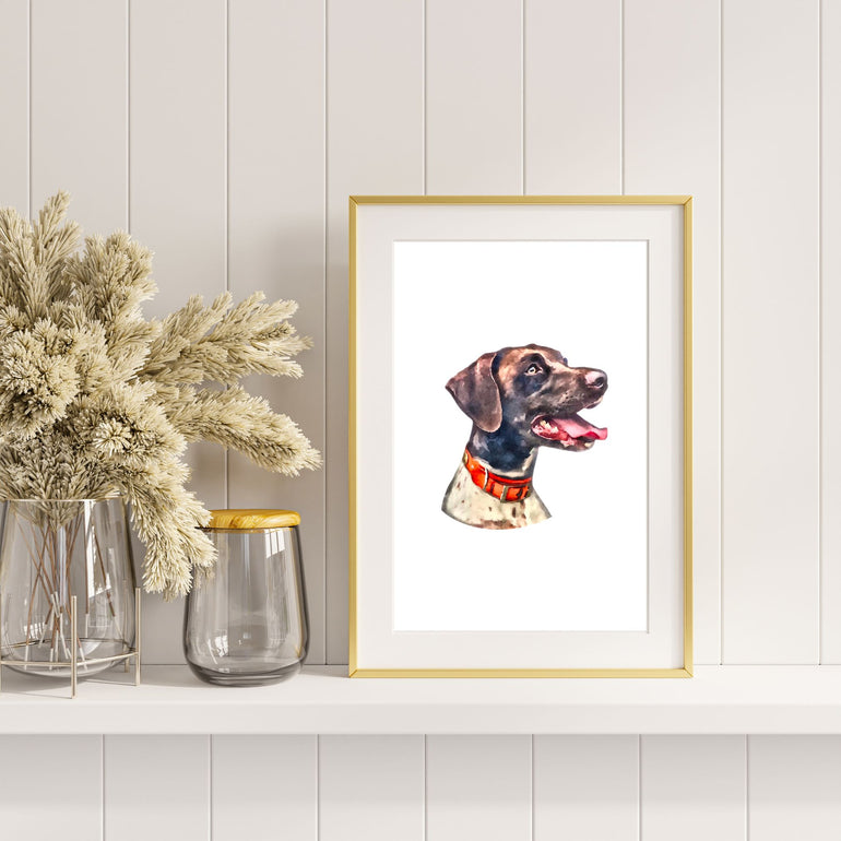 Hand-Illustrated Pet Portrait Art Prints