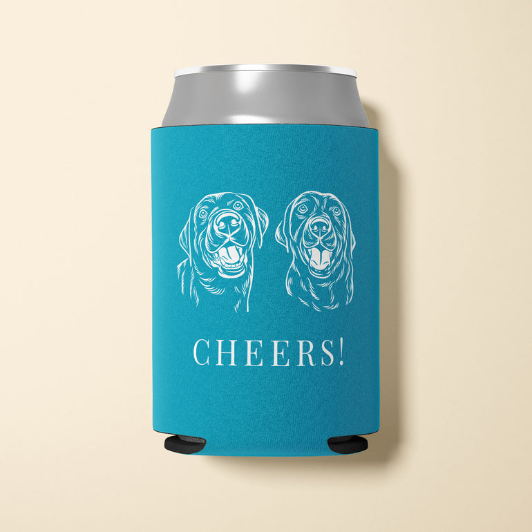 Standard-Size Pet Portrait Insulated Can Coolers