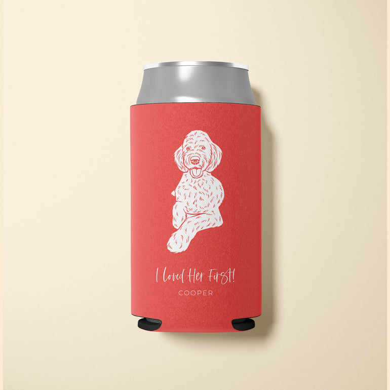 Slim Pet Portrait Insulated Can Coolers